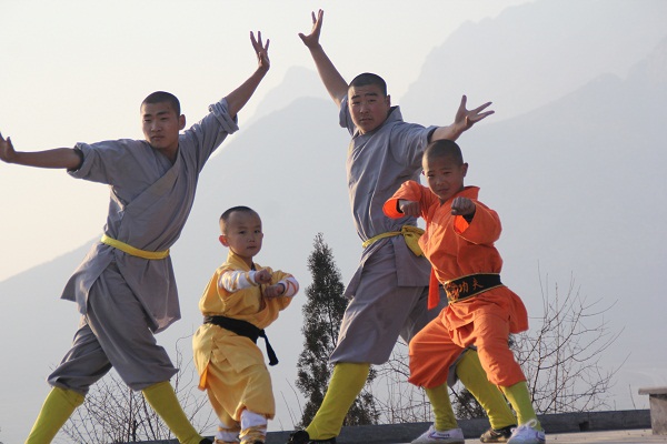 嵩山少林寺武术学校学武有成的少林弟子