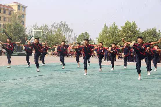 武术学校一年一度的习武考核